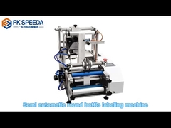 FK603 Modello 25 bpm Macchina semiautomatica per l'etichettatura della colla umida per bottiglie di vetro/plastica