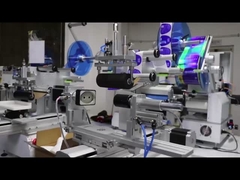 Materiale di imballaggio in legno FK616 Applicatore di etichette in baratto per bottiglia piatta rotonda in vetro di plastica